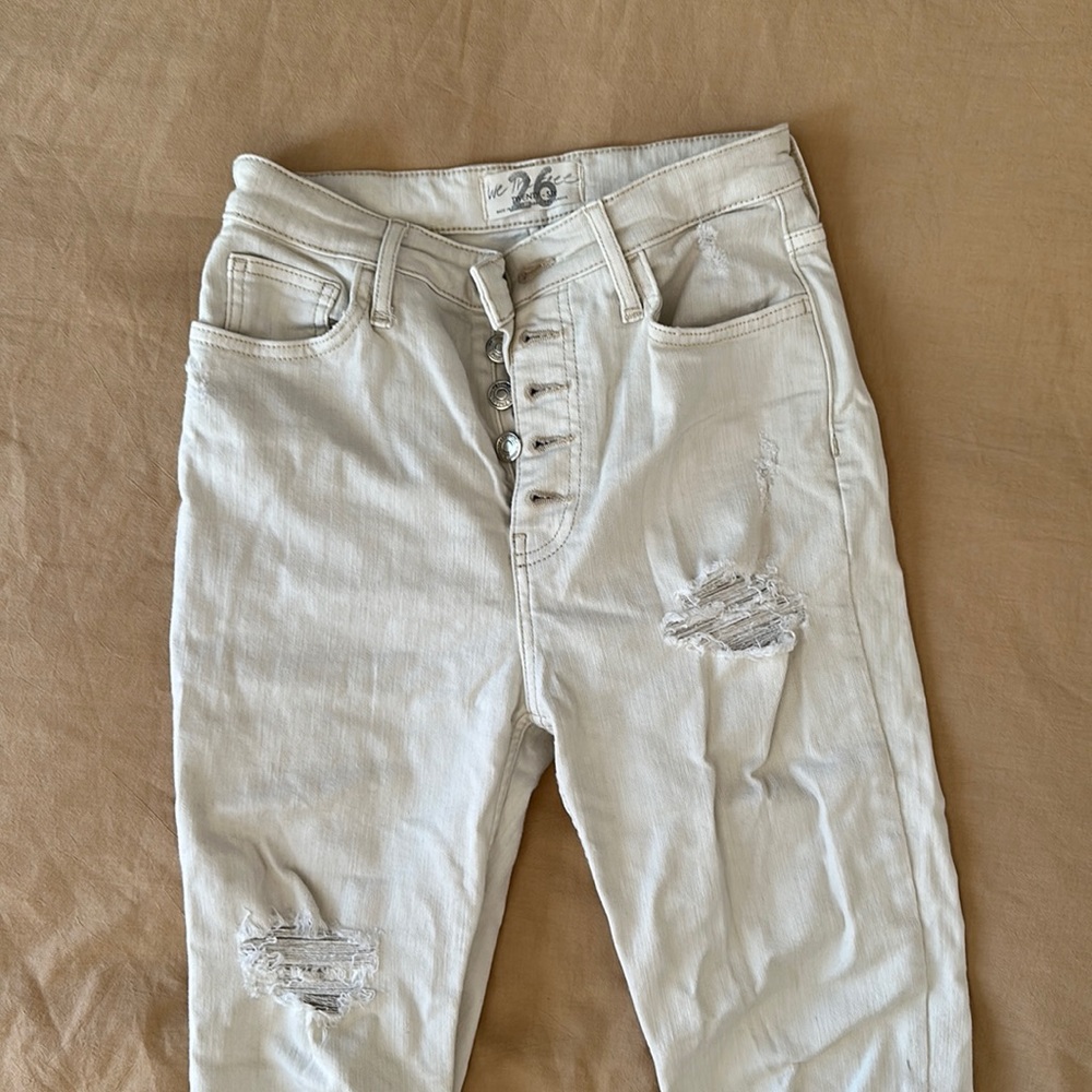 We The Free white skinny jeans